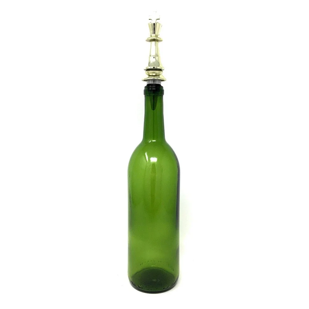 Handmade Bottle Stopper made from Repurposed Chess Trophy